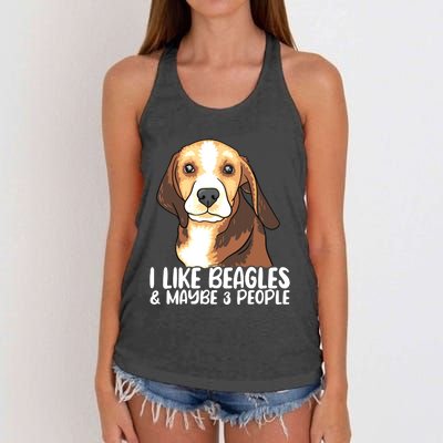 Beagle T Dog Lover Tee Funny Beagle Beagle Women's Knotted Racerback Tank