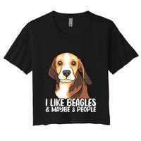 Beagle T Dog Lover Tee Funny Beagle Beagle Crop Top
