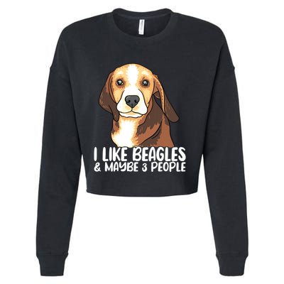 Beagle T Dog Lover Tee Funny Beagle Beagle Cropped Pullover Crew