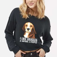 Beagle T Dog Lover Tee Funny Beagle Beagle Cropped Pullover Crew