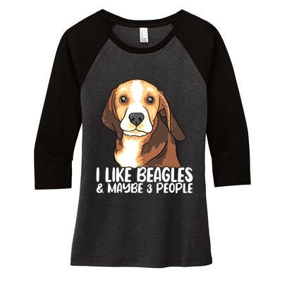 Beagle T Dog Lover Tee Funny Beagle Beagle Women's Tri-Blend 3/4-Sleeve Raglan Shirt