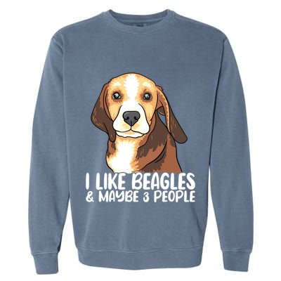Beagle T Dog Lover Tee Funny Beagle Beagle Garment-Dyed Sweatshirt