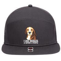 Beagle T Dog Lover Tee Funny Beagle Beagle 7 Panel Mesh Trucker Snapback Hat