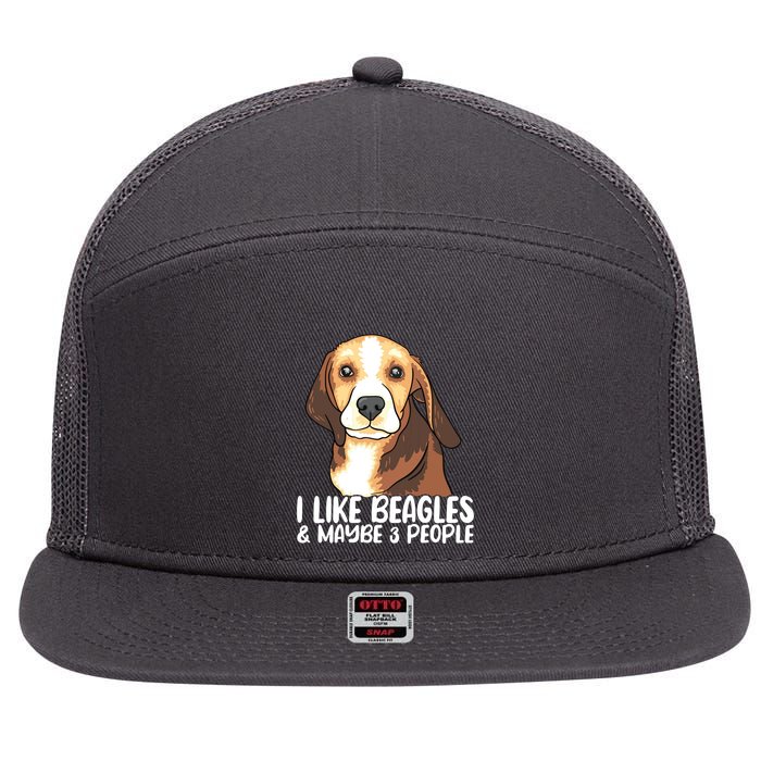 Beagle T Dog Lover Tee Funny Beagle Beagle 7 Panel Mesh Trucker Snapback Hat