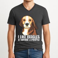 Beagle T Dog Lover Tee Funny Beagle Beagle V-Neck T-Shirt
