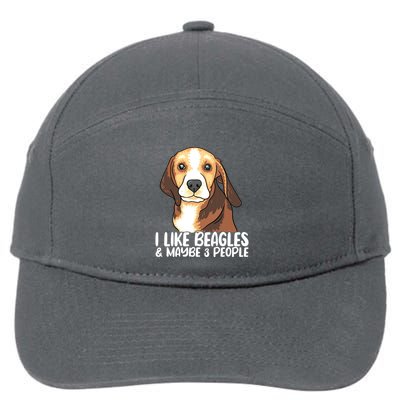 Beagle T Dog Lover Tee Funny Beagle Beagle 7-Panel Snapback Hat