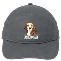 Beagle T Dog Lover Tee Funny Beagle Beagle 7-Panel Snapback Hat