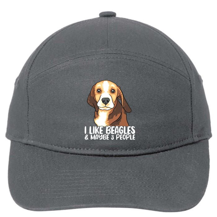 Beagle T Dog Lover Tee Funny Beagle Beagle 7-Panel Snapback Hat