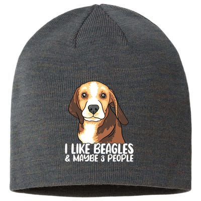 Beagle T Dog Lover Tee Funny Beagle Beagle Sustainable Beanie