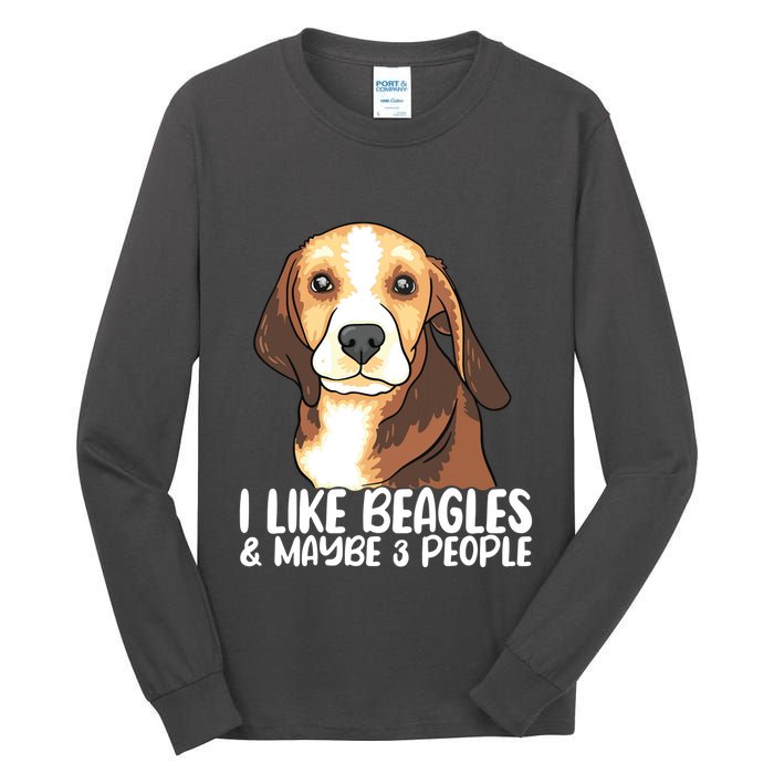 Beagle T Dog Lover Tee Funny Beagle Beagle Tall Long Sleeve T-Shirt