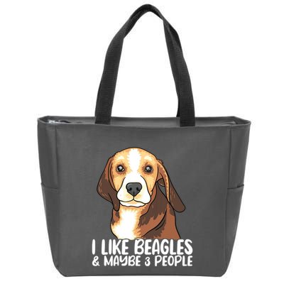 Beagle T Dog Lover Tee Funny Beagle Beagle Zip Tote Bag