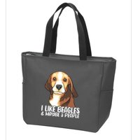 Beagle T Dog Lover Tee Funny Beagle Beagle Zip Tote Bag