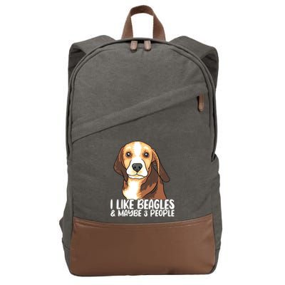 Beagle T Dog Lover Tee Funny Beagle Beagle Cotton Canvas Backpack