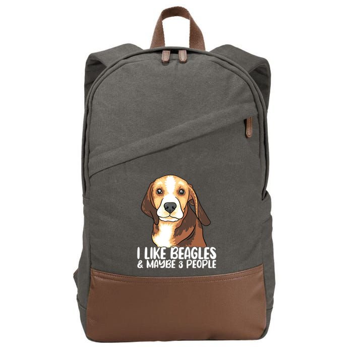 Beagle T Dog Lover Tee Funny Beagle Beagle Cotton Canvas Backpack