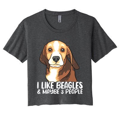 Beagle T Dog Lover Tee Funny Beagle Beagle Women's Crop Top Tee