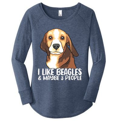 Beagle T Dog Lover Tee Funny Beagle Beagle Women's Perfect Tri Tunic Long Sleeve Shirt