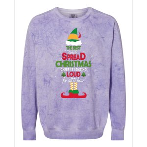 Buddy The Elf The Best Way To Spread Christmas Cheer Colorblast Crewneck Sweatshirt