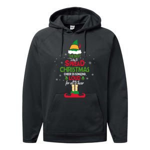 Buddy The Elf The Best Way To Spread Christmas Cheer Performance Fleece Hoodie