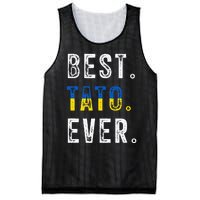 Best Tato Ever Ukrainian Father Dad Mesh Reversible Basketball Jersey Tank