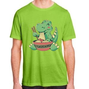 Baby Trex Eating Ramen Noodles Adult ChromaSoft Performance T-Shirt