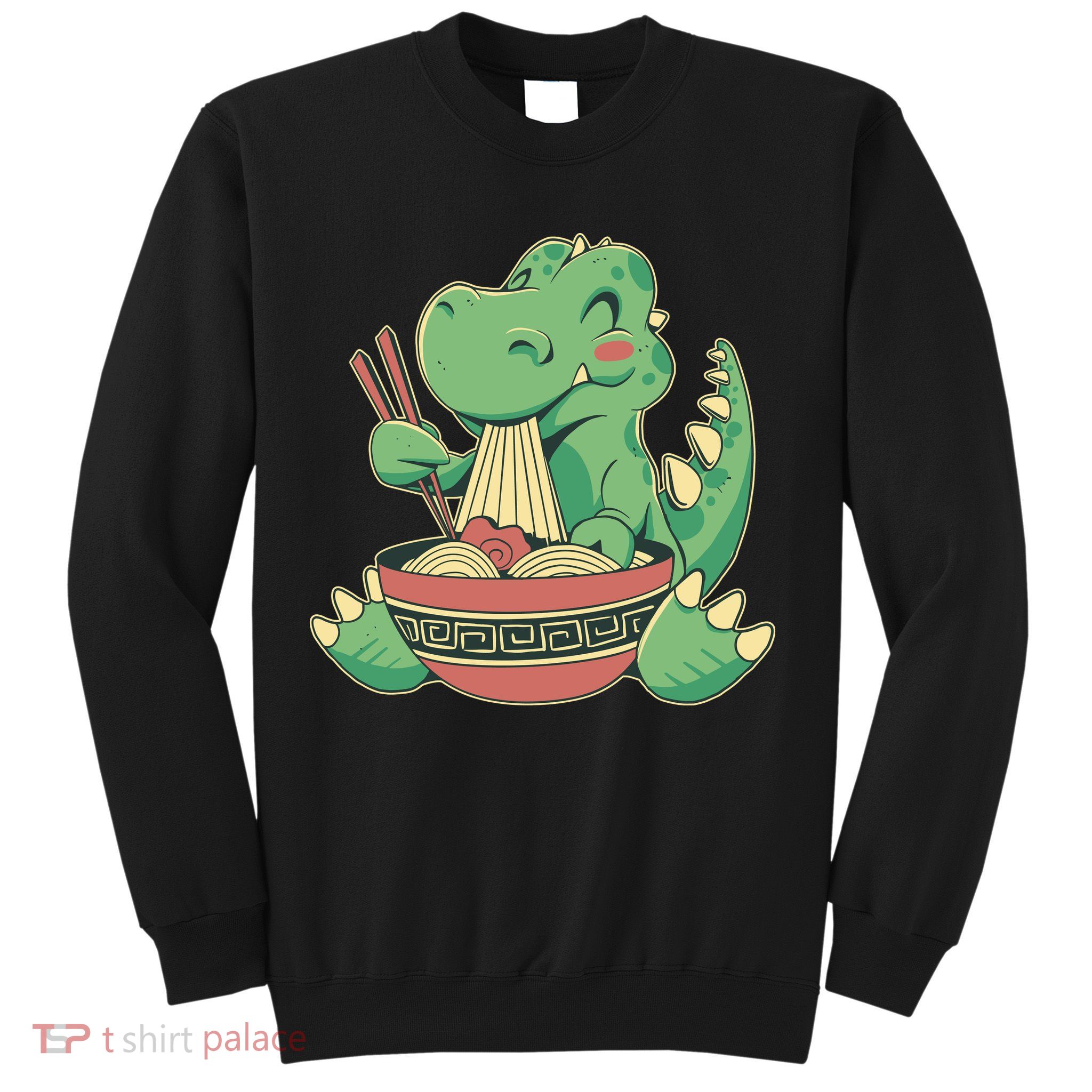 Baby Trex Eating Ramen Noodles Sweatshirt