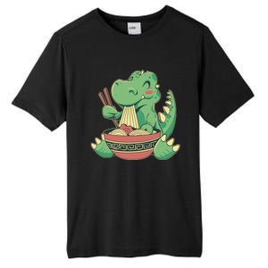 Baby Trex Eating Ramen Noodles Tall Fusion ChromaSoft Performance T-Shirt