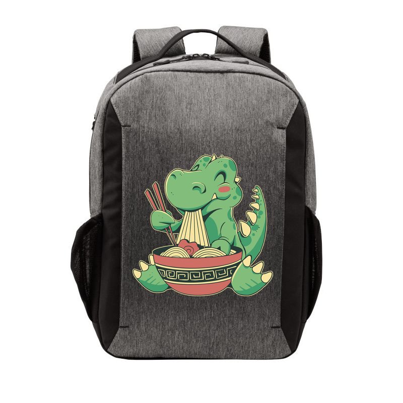 Baby Trex Eating Ramen Noodles Vector Backpack