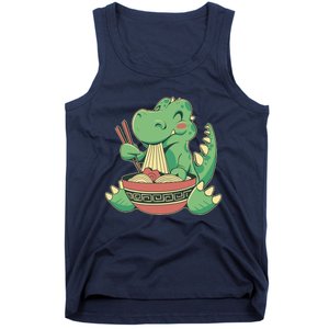 Baby Trex Eating Ramen Noodles Tank Top