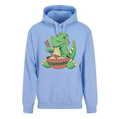 Baby Trex Eating Ramen Noodles Unisex Surf Hoodie