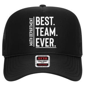 Best Team Ever Math Department High Crown Mesh Back Trucker Hat