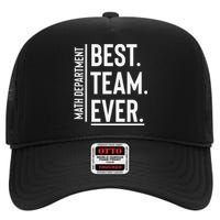 Best Team Ever Math Department High Crown Mesh Back Trucker Hat