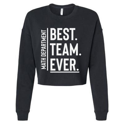 Best Team Ever Math Department Cropped Pullover Crew