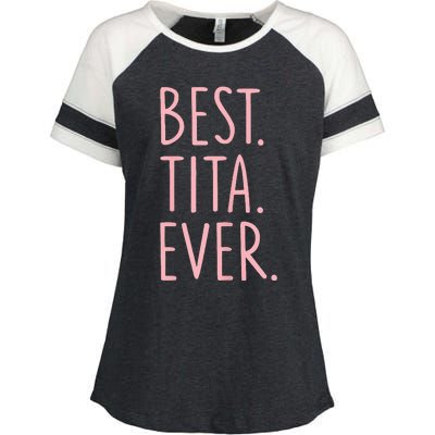 Best Tita Ever Enza Ladies Jersey Colorblock Tee