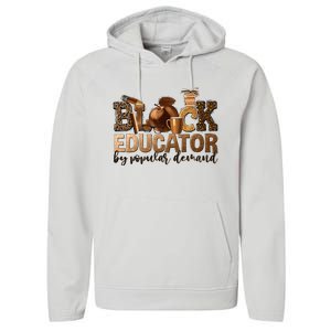 Black Teacher Educator African American Professor Ta School Performance Fleece Hoodie