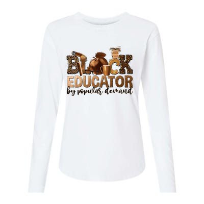 Black Teacher Educator African American Professor Ta School Womens Cotton Relaxed Long Sleeve T-Shirt