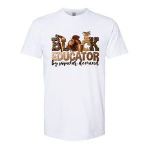 Black Teacher Educator African American Professor Ta School Softstyle CVC T-Shirt