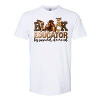 Black Teacher Educator African American Professor Ta School Softstyle CVC T-Shirt