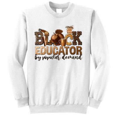 Black Teacher Educator African American Professor Ta School Sweatshirt