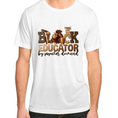 Black Teacher Educator African American Professor Ta School Adult ChromaSoft Performance T-Shirt