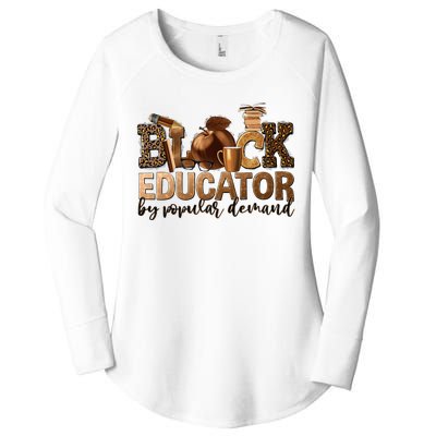 Black Teacher Educator African American Professor Ta School Women's Perfect Tri Tunic Long Sleeve Shirt