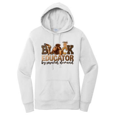 Black Teacher Educator African American Professor Ta School Women's Pullover Hoodie