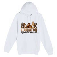 Black Teacher Educator African American Professor Ta School Premium Pullover Hoodie