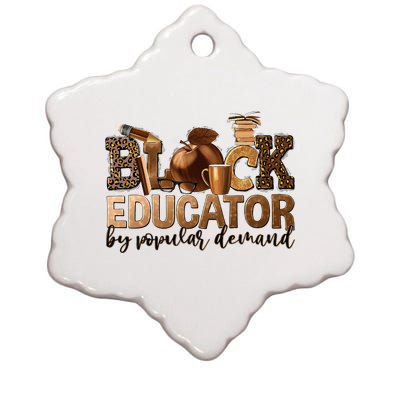 Black Teacher Educator African American Professor Ta School Ceramic Star Ornament