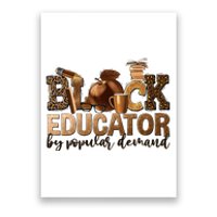 Black Teacher Educator African American Professor Ta School Poster