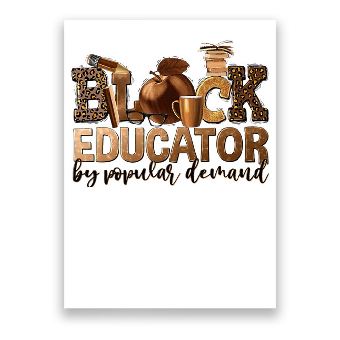 Black Teacher Educator African American Professor Ta School Poster