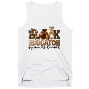 Black Teacher Educator African American Professor Ta School Tank Top