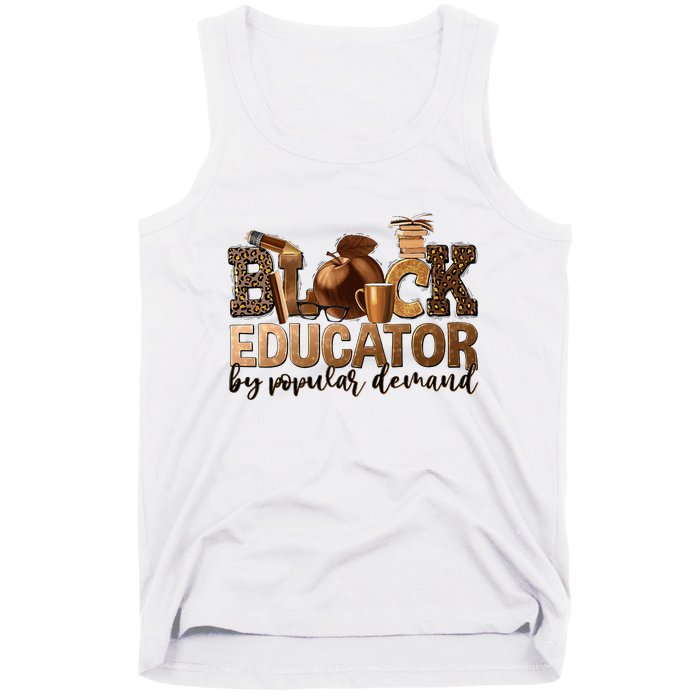 Black Teacher Educator African American Professor Ta School Tank Top