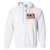 Black Teacher Educator African American Professor Ta School Full Zip Hoodie