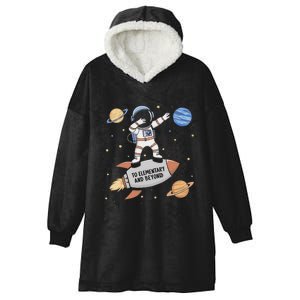 Back To Elementary And Beyond Funny First Day Of School Hooded Wearable Blanket