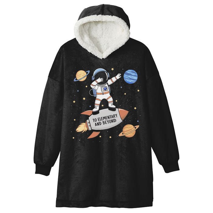 Back To Elementary And Beyond Funny First Day Of School Hooded Wearable Blanket